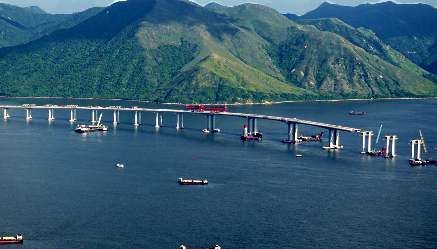 El puente más largo que existe, 55 kilómetros sobre el mar