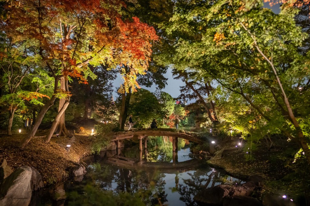Jardín Rikugien en Japón
