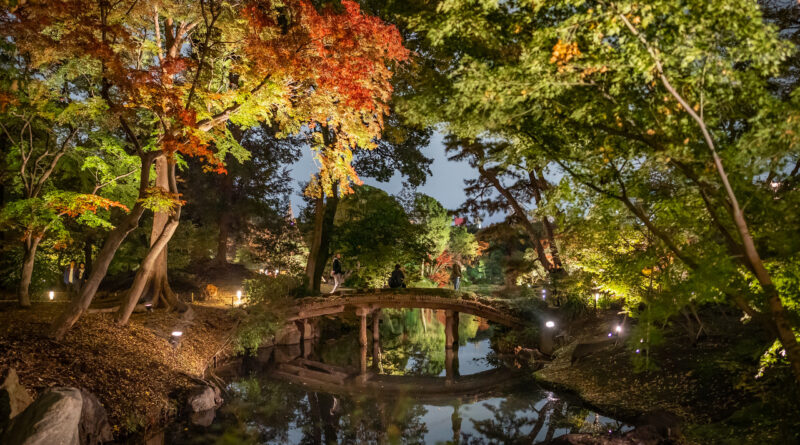 Jardín Rikugien en Japón