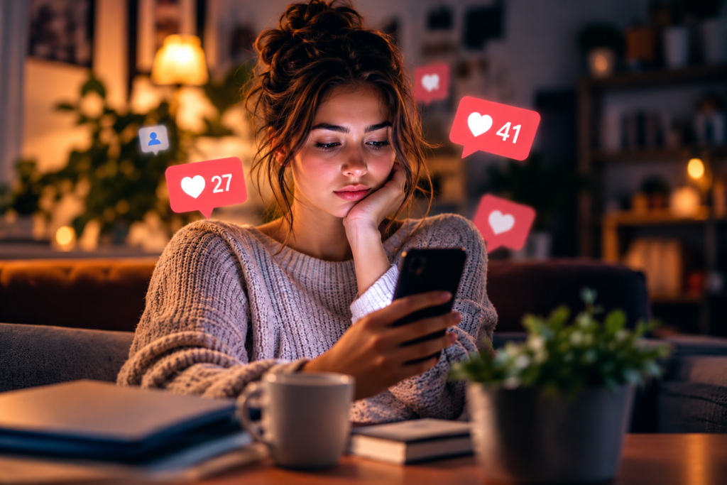 Comparación social y efectos de los likes en las redes sociales